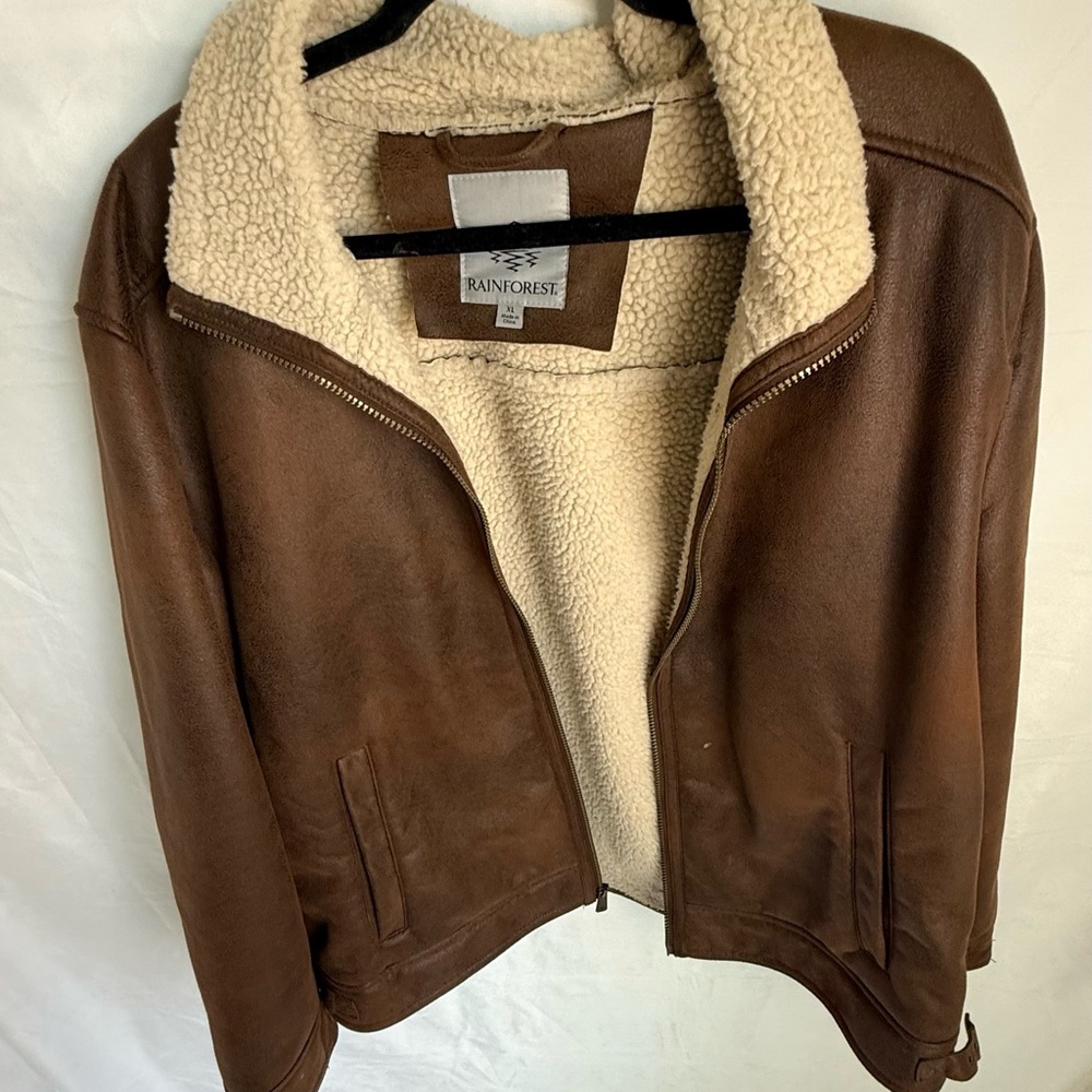 RAINFOREST Brown Jacket with Cream Fleece